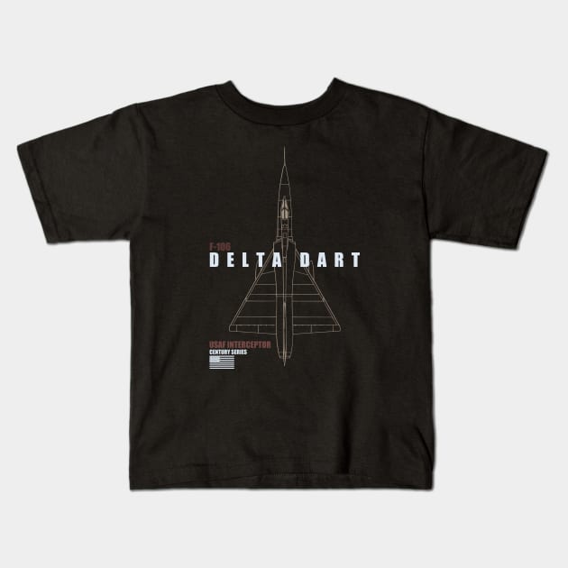 F-106 Delta Dart Kids T-Shirt by TCP